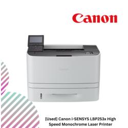 Free Extra 1 New Toner Canon LBP253X Mono Laser Printer THIS IS USED PROJECT ENDED PRODUCT, 80% LIKE NEW Compact and robust A4 B&W laser printer with NFC ideal for small workgroups Free Extra 1 New Toner Canon LBP253X Mono Laser Printer THIS IS USED PROJECT ENDED PRODUCT, 80% LIKE NEW Compact and robust A4 B&W laser printer with NFC ideal for small workgroups